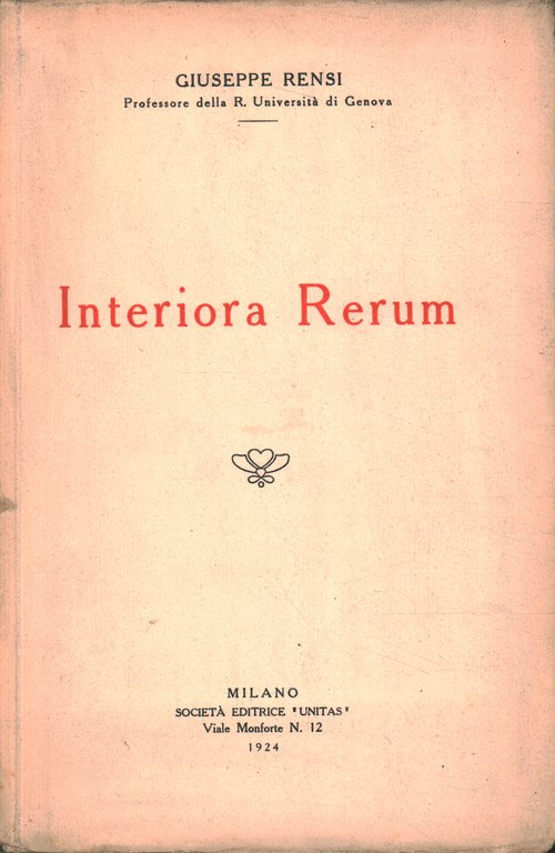 Interiora Rerum