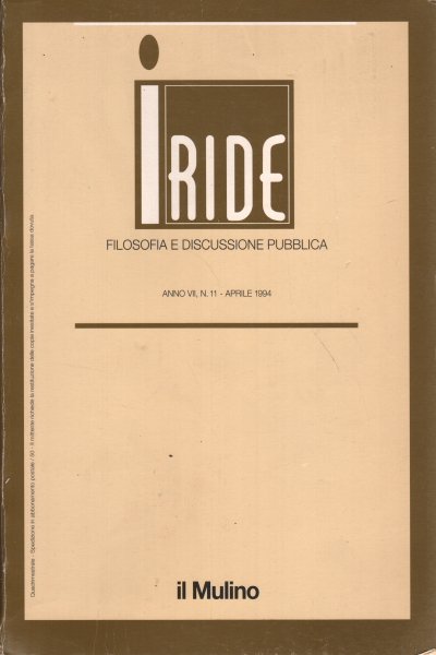 Iride anno VII n.11 gennaio-aprile 1994