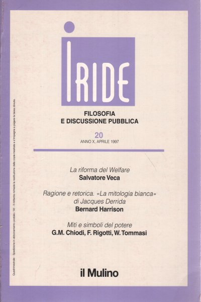 Iride. Anno X n. 20 gennaio-aprile 1997