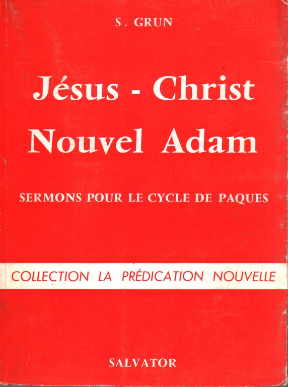 Jèsus- Christ, Nouvel Adam