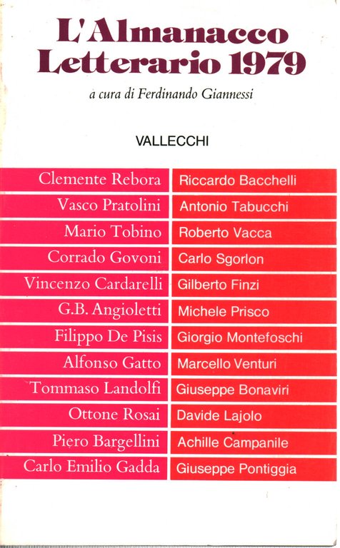 L'Almanacco Letterario 1979