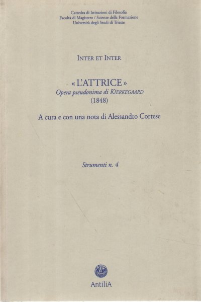 L'attrice: opera pseudonima di Kierkegaard (1848)