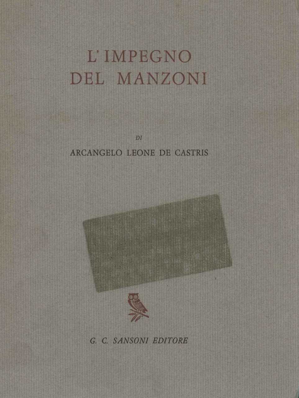 L'impegno del Manzoni