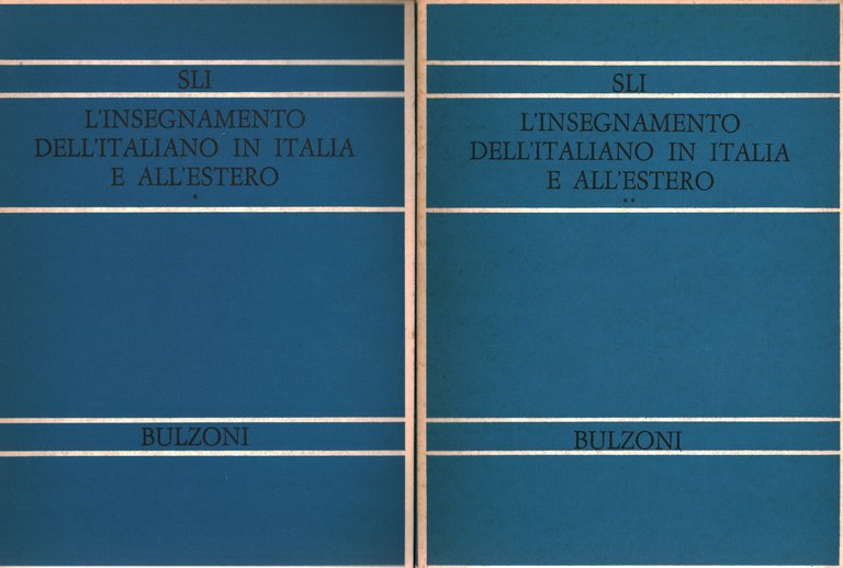 L'insegnamento dell'italiano in Italia e all'estero (2 volumi)
