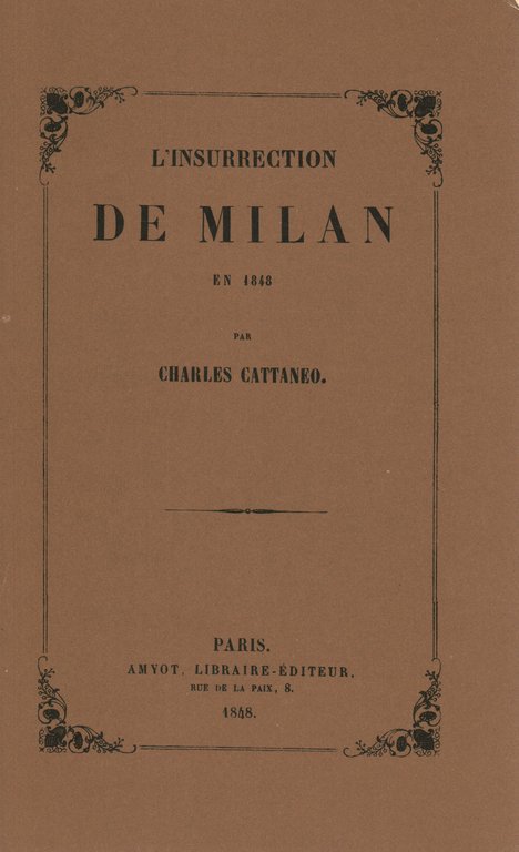 L'insurrection de Milan en 1848