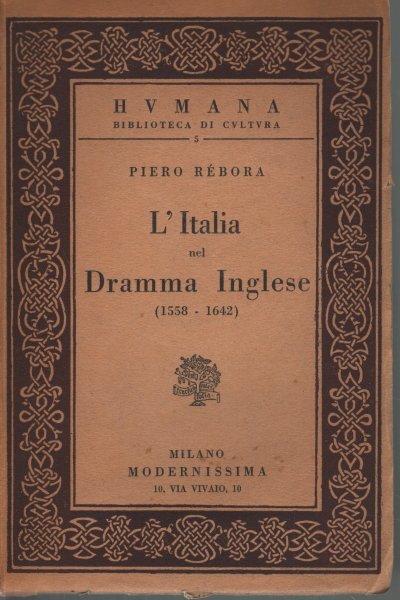 L'Italia nel dramma inglese (1558-1642)