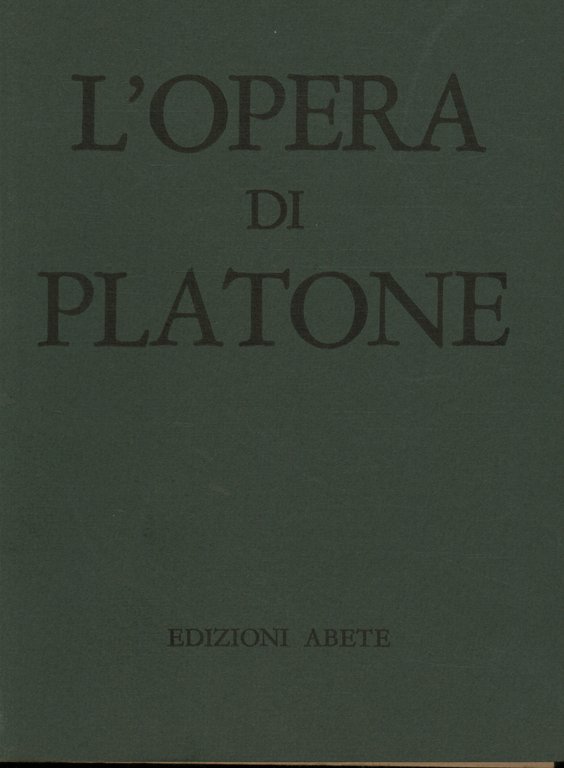 L'opera di Platone