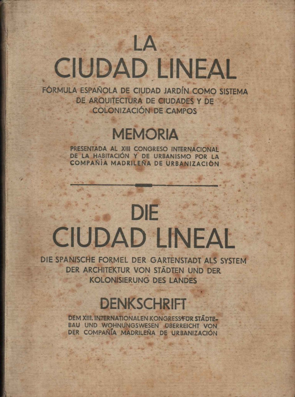 La ciudad lineal. Memoria