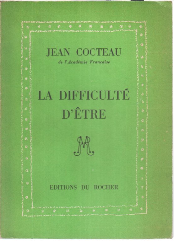 La difficulté d'être