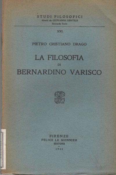 La filosofia di Bernardino Varisco