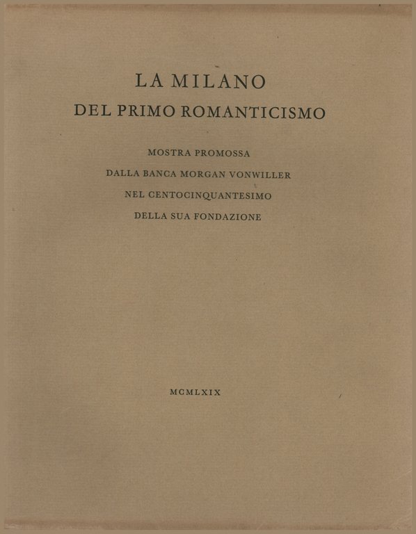 La Milano del primo Romanticismo