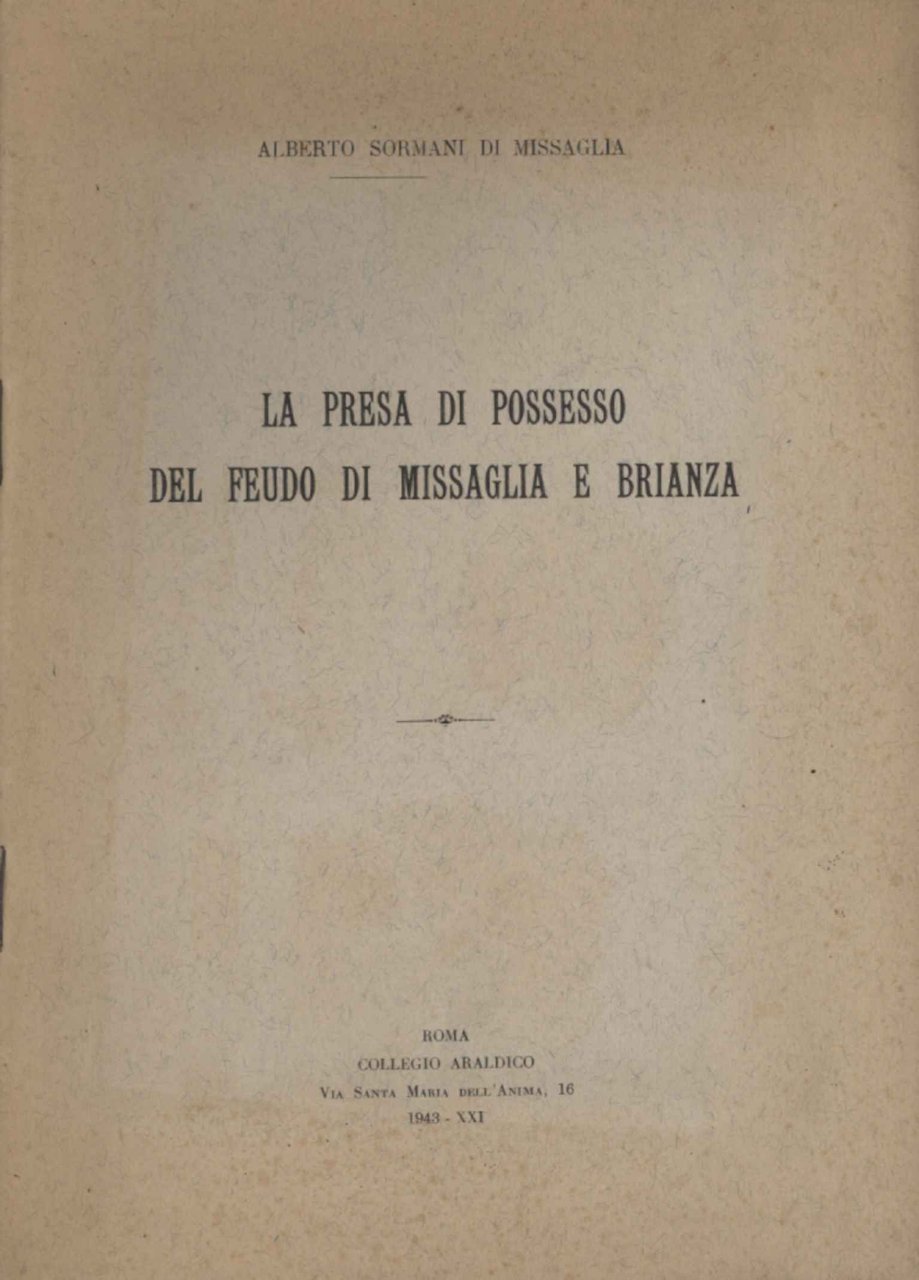 La presa di possesso del feudo di Missaglia e Brianza
