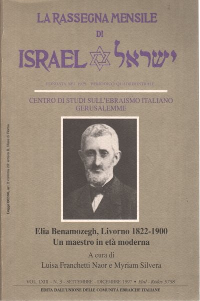 La Rassegna mensile di Israel, Vol. LXIII, n. 3 - …