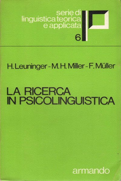 La ricerca in psicolinguistica