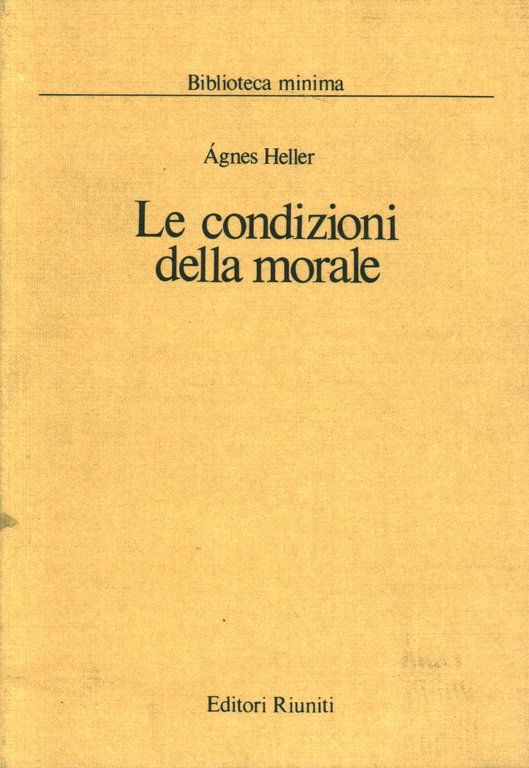 Le condizioni della morale