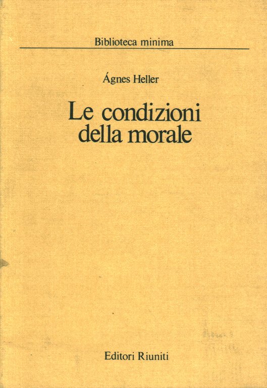 Le condizioni della morale