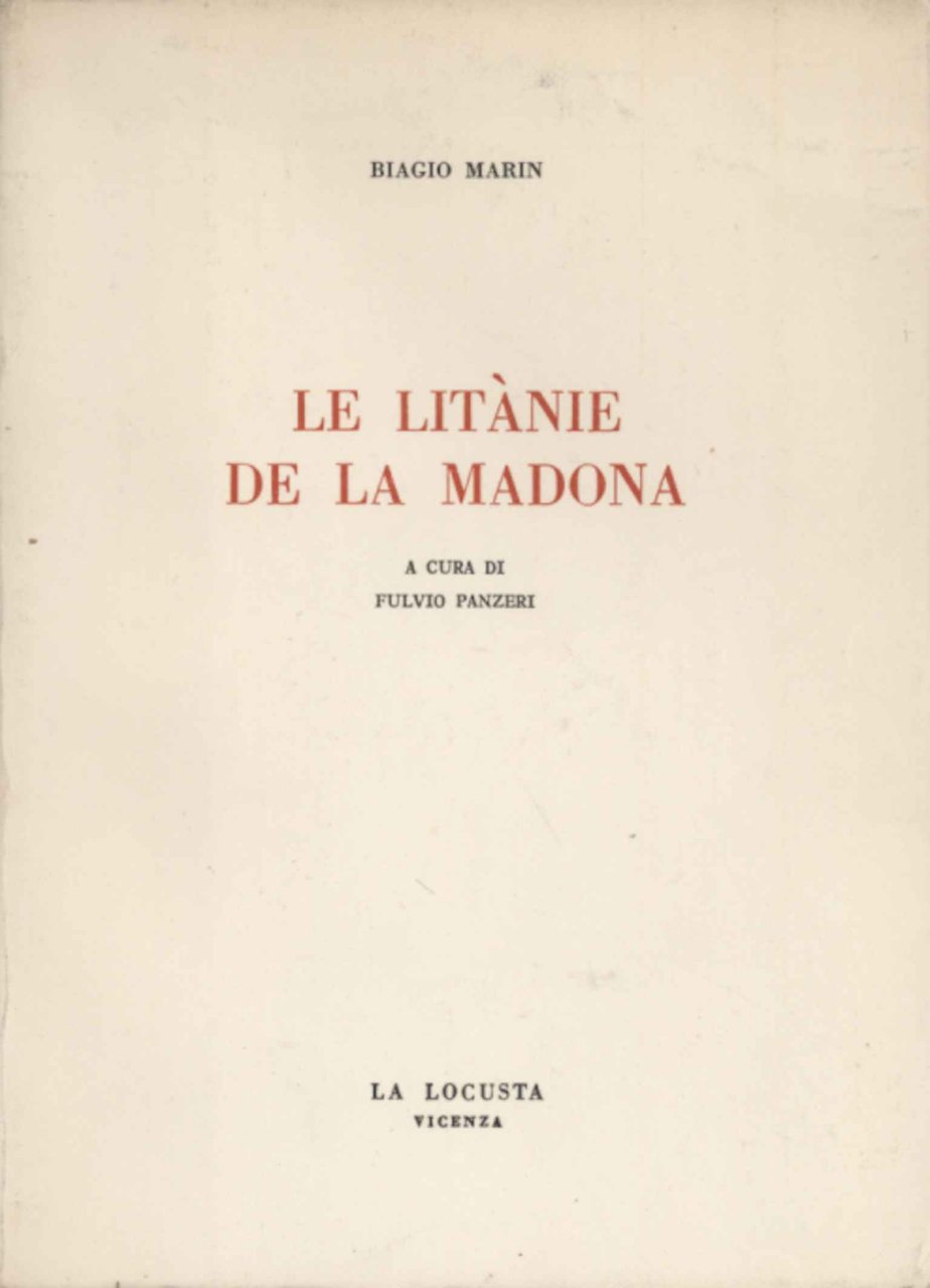 Le litanie de la madona