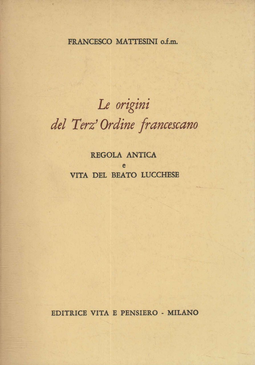 Le origini del Terz'Ordine francescano