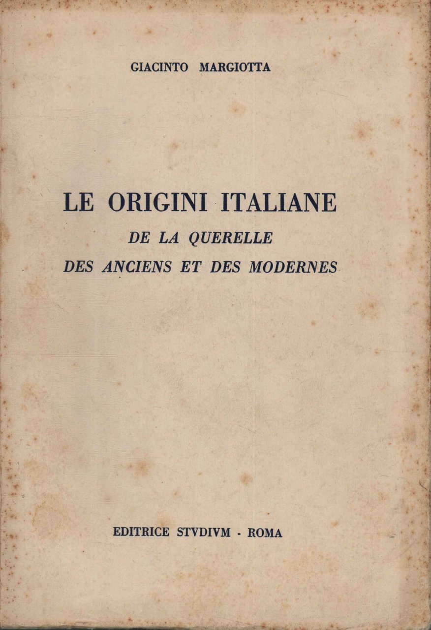 Le origini italiane