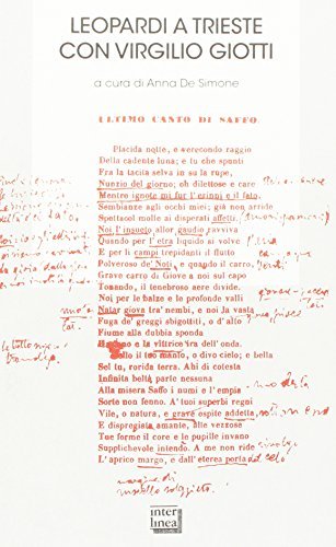 Leopardi a Trieste con Virgilio Giotti
