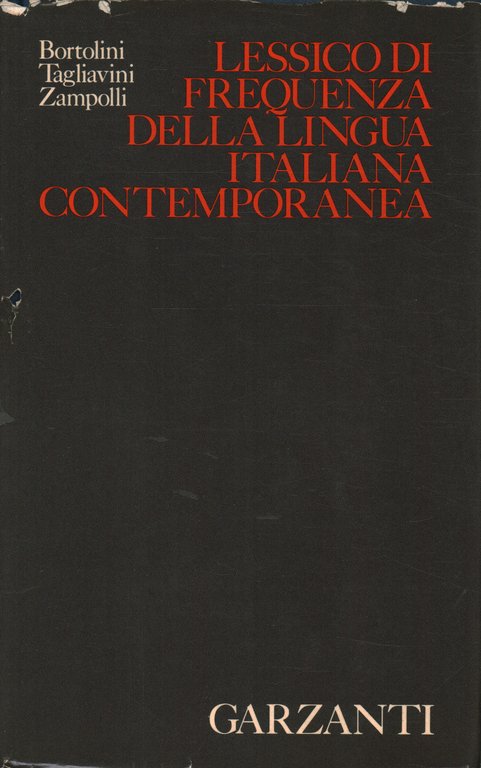 Lessico di frequenza della lingua italiana contemporanea