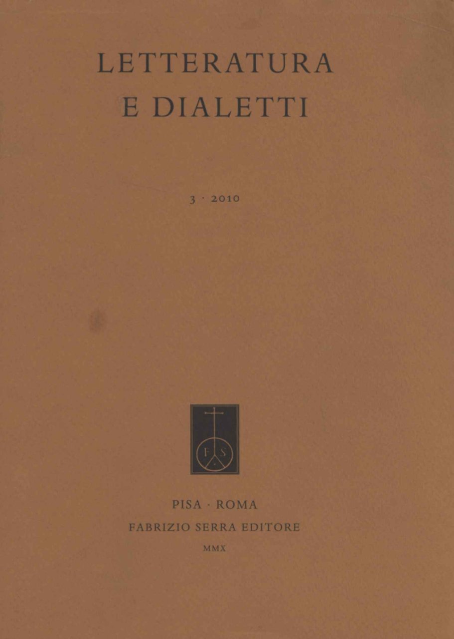 Letteratura e dialetti (Volume 3) | Immagine principale