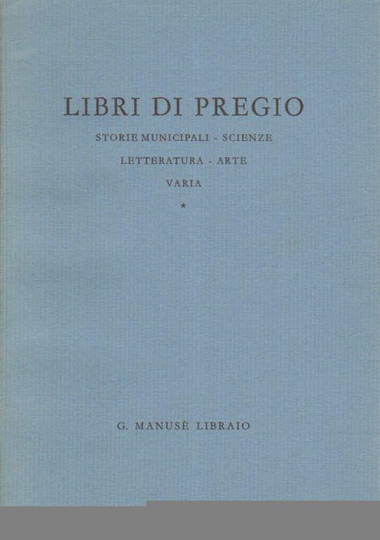 Libri di pregio