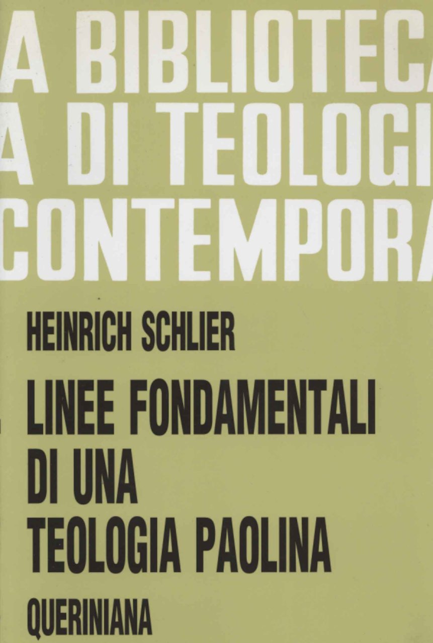 Linee fondamentali di una teologia paolina