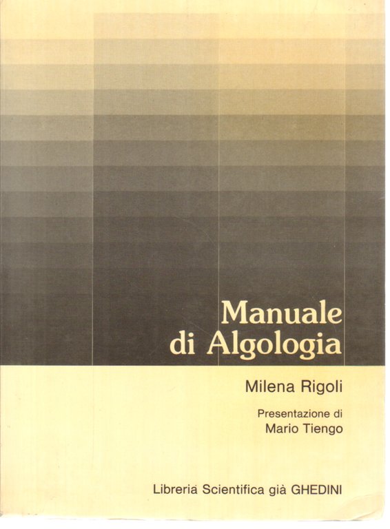 Manuale di Algologia