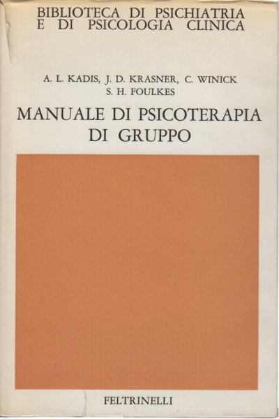 Manuale di psicoterapia di gruppo