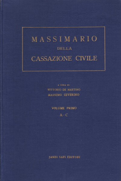 Massimario della Cassazione civile (3 volumi)