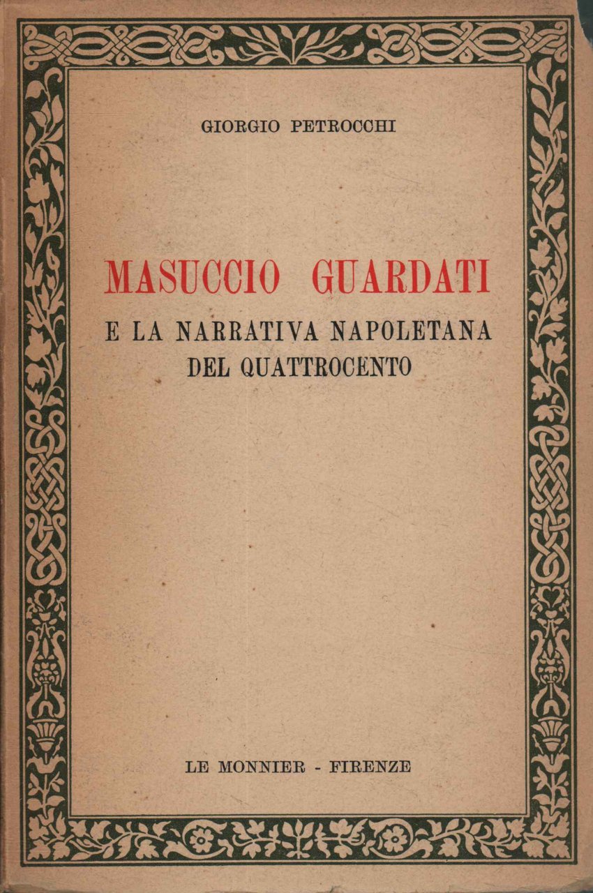 Masuccio Guardati e la narrativa napoletana del quattrocento