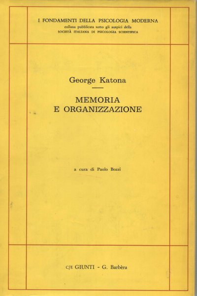 Memoria e organizzazione