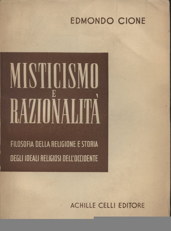 Misticismo e razionalità