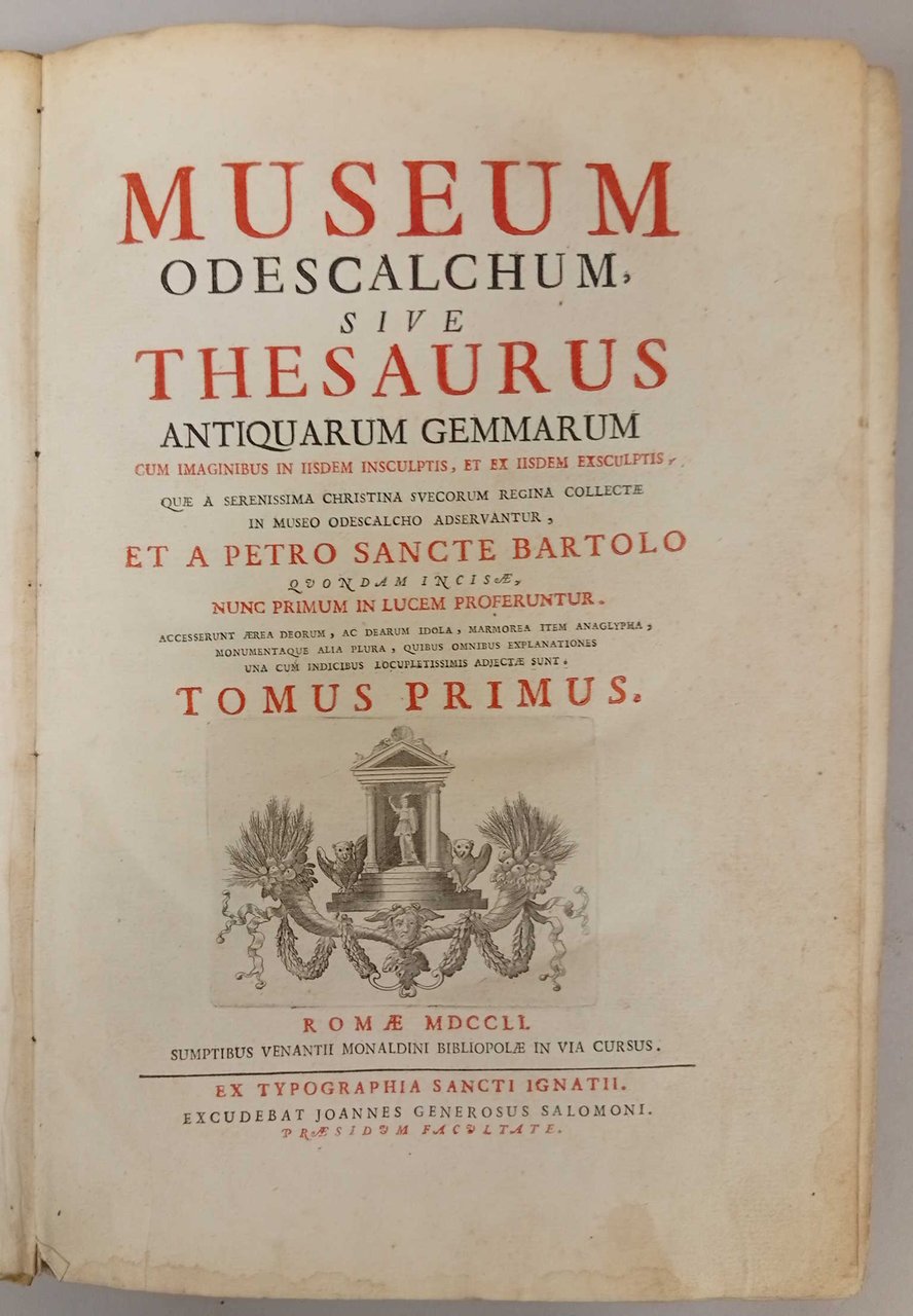Museum odescalchum sive thesaurus antiquarum gemmarum | Immagine principale