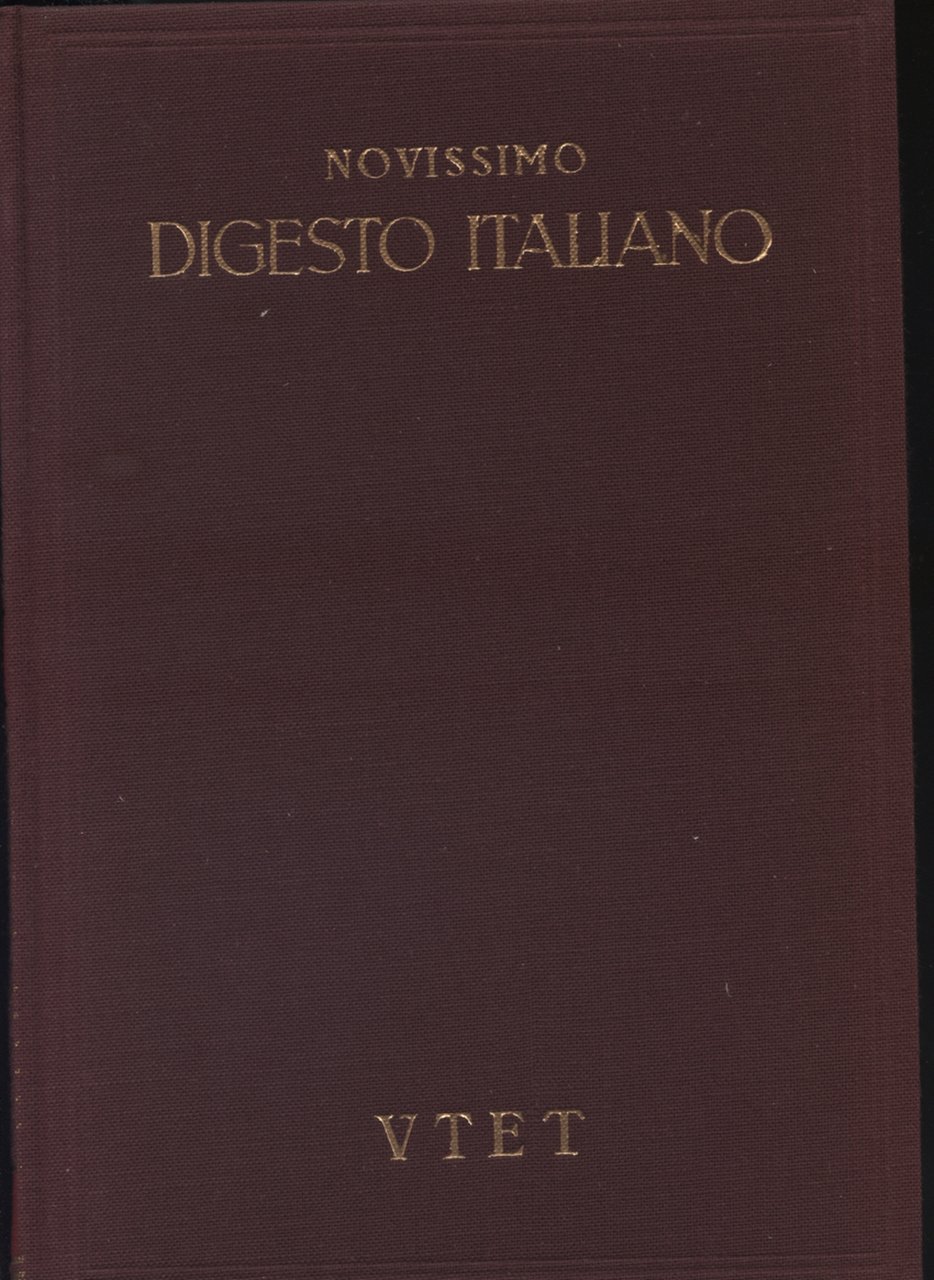 Novissimo digesto italiano. Volume VII: FALS-GO