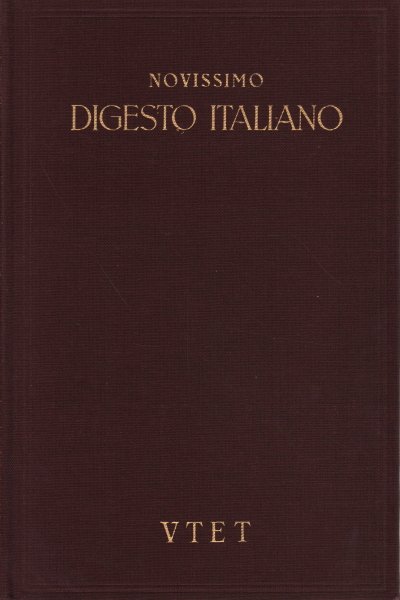 Novissimo digesto italiano. Volume XII: ORD-PES