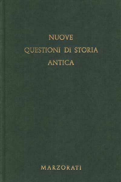 Nuove questioni di storia antica