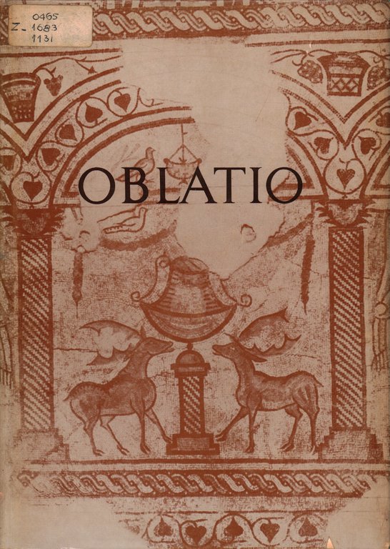 Oblatio. Raccolta di studi di antichità ed arte in onore …