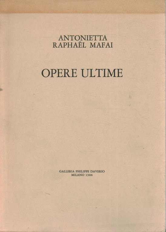 Opere ultime | Immagine Gallery 2
