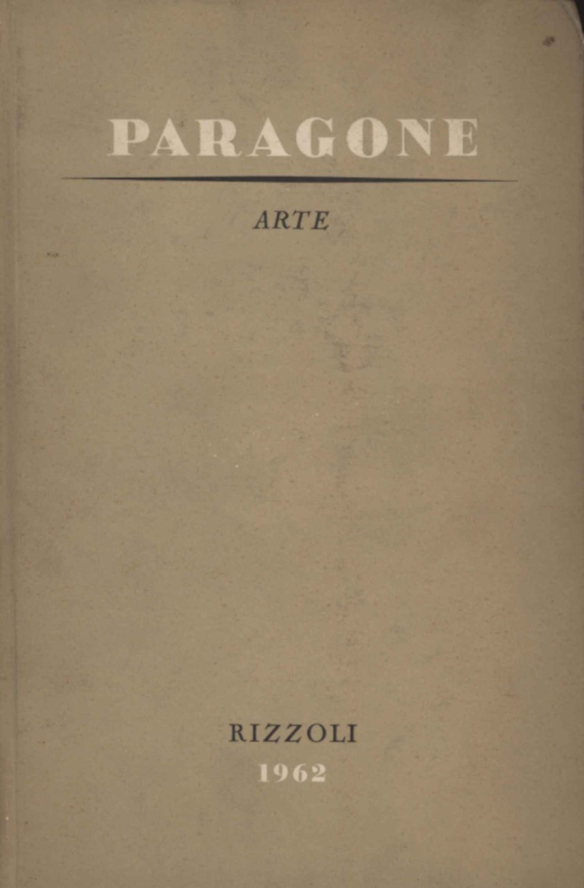 Paragone Arte. Annata completa 1962 con Indici