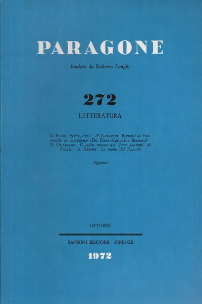 Paragone. Letteratura (numero 272)