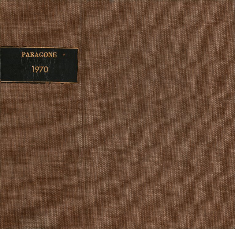 Paragone Rivista mensile di arte figurativa e letteratura. Letteratura Anno …