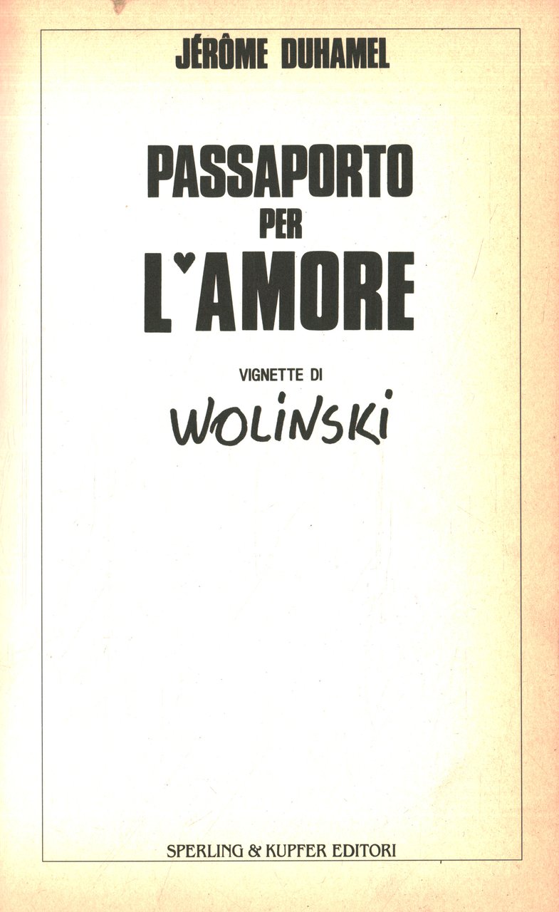 Passaporto per l'amore