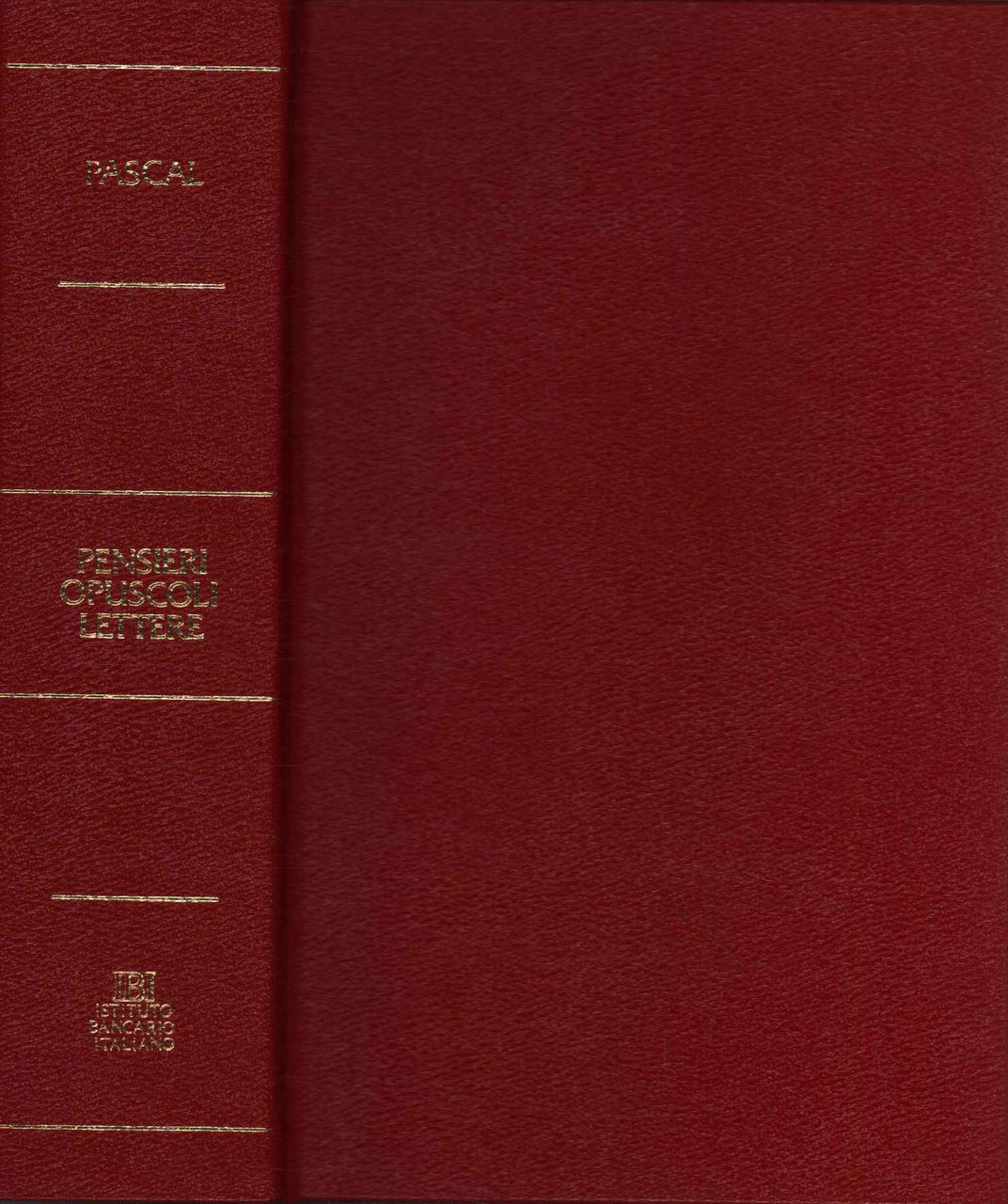 Pensieri, opuscoli, lettere
