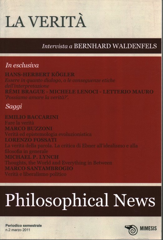 Philosophical News n. 2, marzo 2011: la Verità