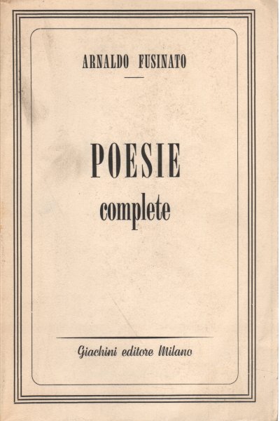 Poesie complete