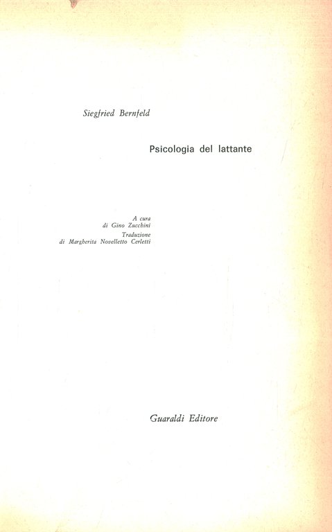 Psicologia del lattante