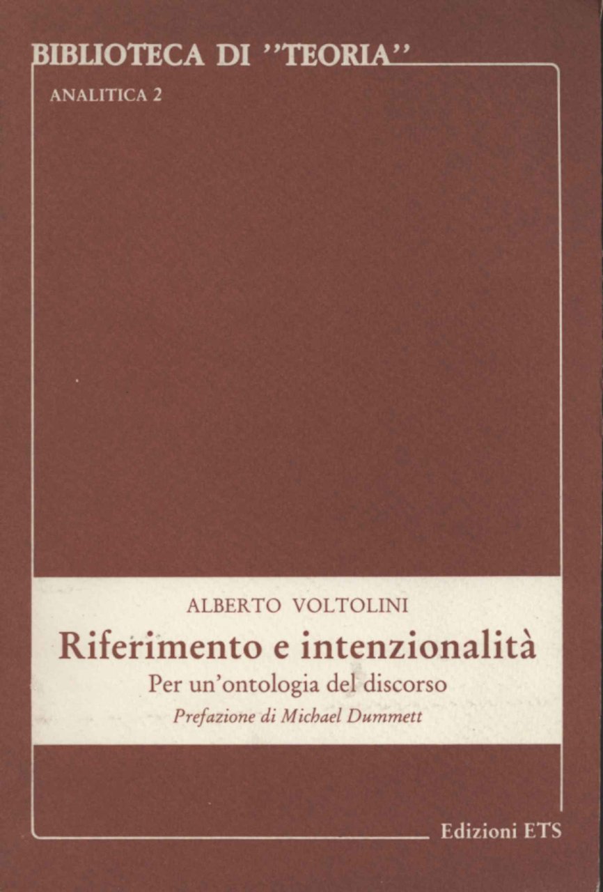 Riferimento e intenzionalità