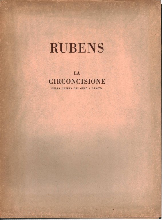 Rubens: la circoncisione